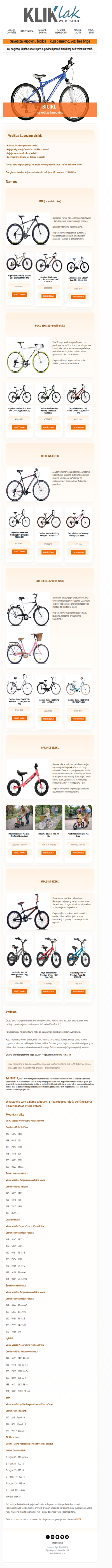 Kupi bicikl koji ti stvarno odgovara