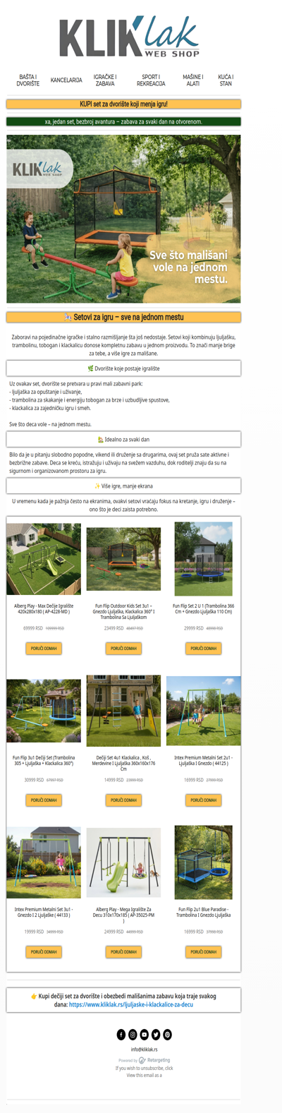 🎉 Pogledaj dečije setove koji će iz zabaviti tokom sunčanih dana.