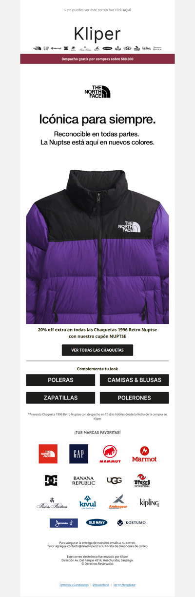 Recuerda: Nuptse 20% off extra 🔥