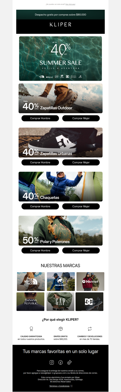 Summer Sale 💙 Eleva tu look con grandes marcas