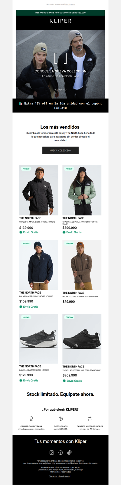 ¡Lo mejor de The North Face, solo para ti!