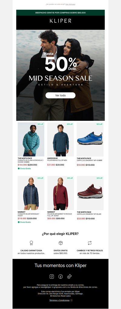 Hasta 50% OFF Mid Season Sale