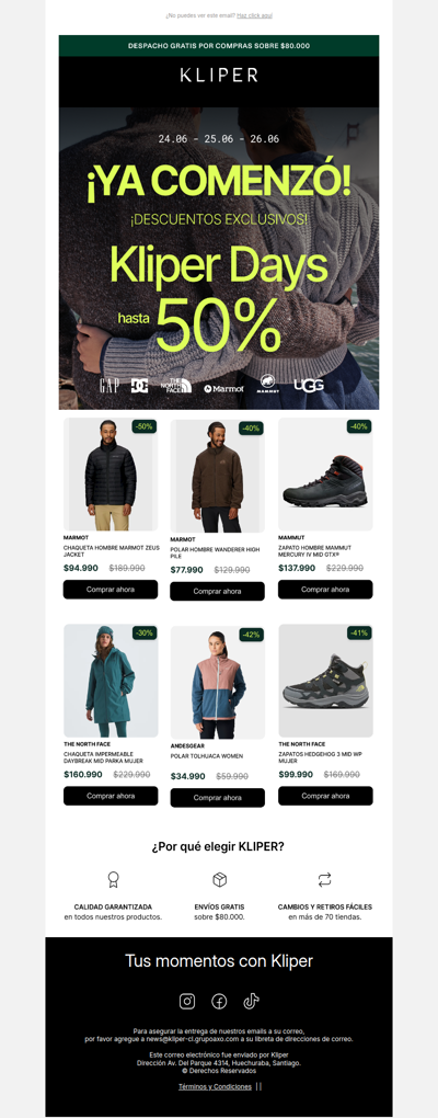 Hasta 50% OFF Kliper Days