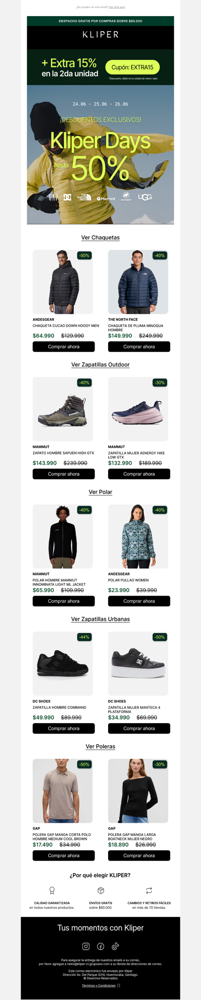 Hasta 50% off Kliper Days