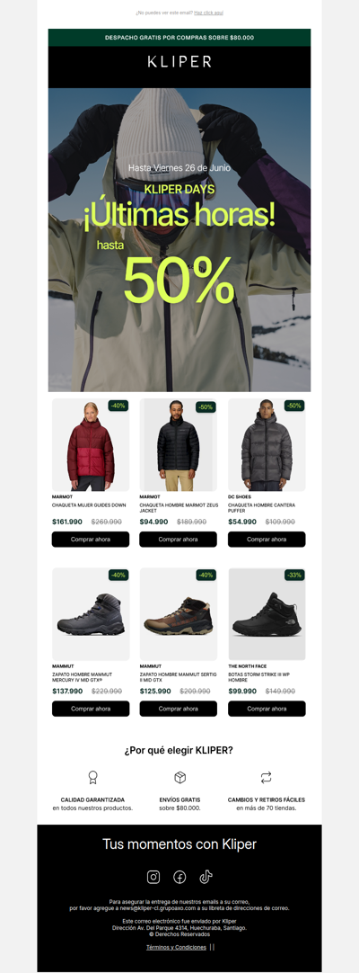 ¡Últimas horas! Hasta 50% OFF