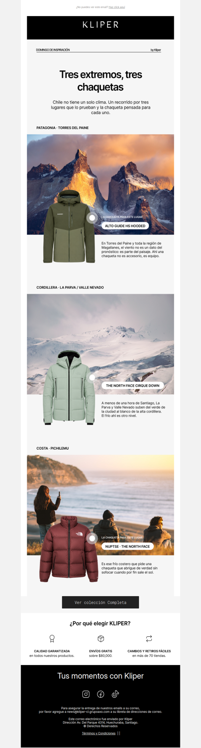 Un lugar, una chaqueta