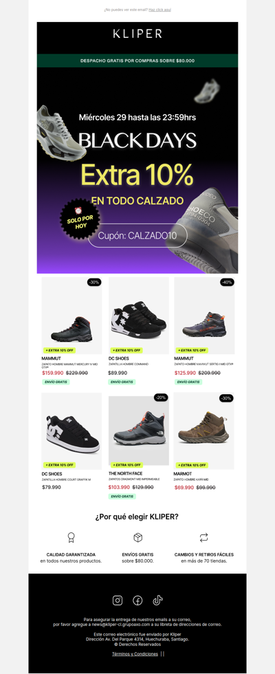 Black Days + 10% extra 👟