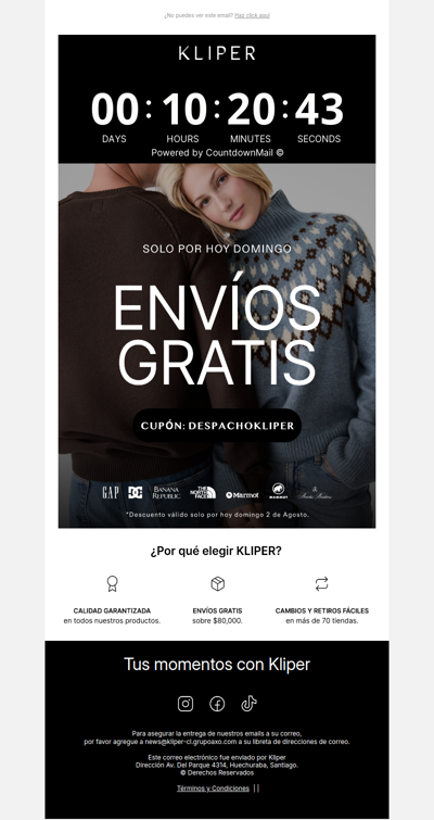 Hoy ENVÍOS GRATIS ⚡