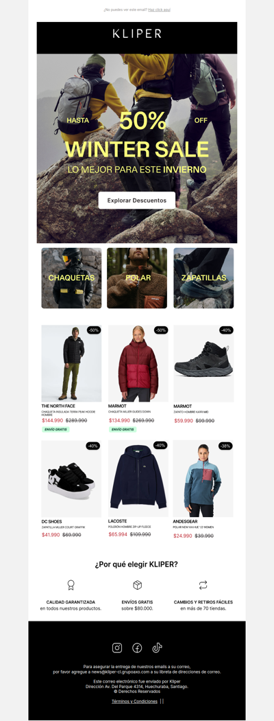 Lo mejor para el frío hasta 50% off 🔥