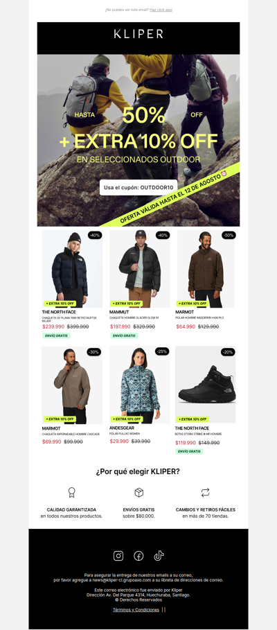 Hasta 50% off + EXTRA10🔥