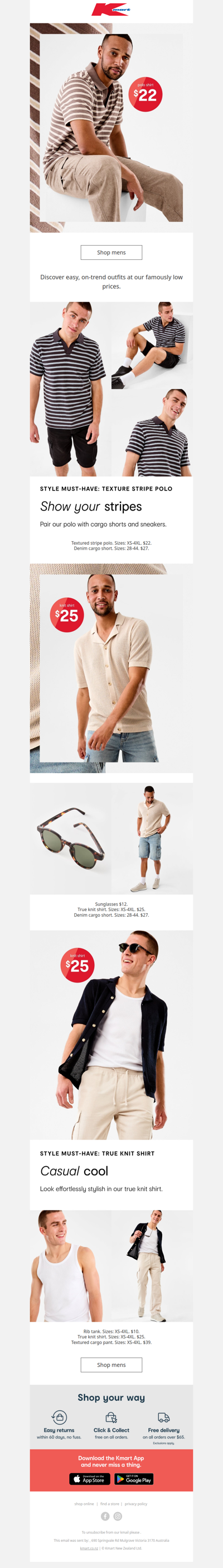 Fresh men’s looks at low prices 👌