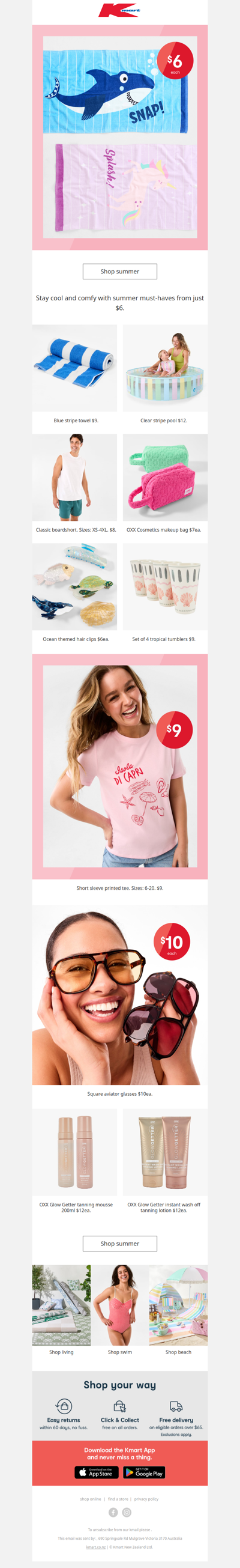 Summer essentials from $6 👏☀️