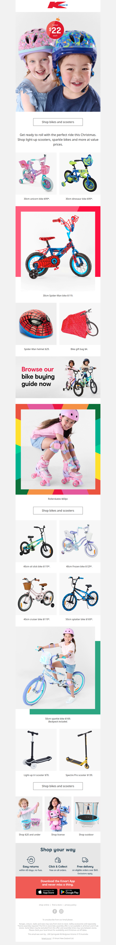 Christmas bikes & scooters, sorted 🚲 🎅