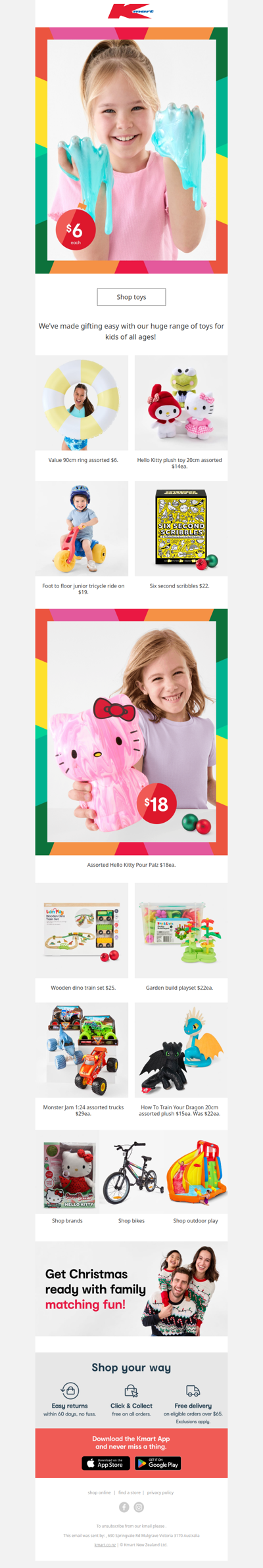 Toy favourites from $6! 🙌🎁