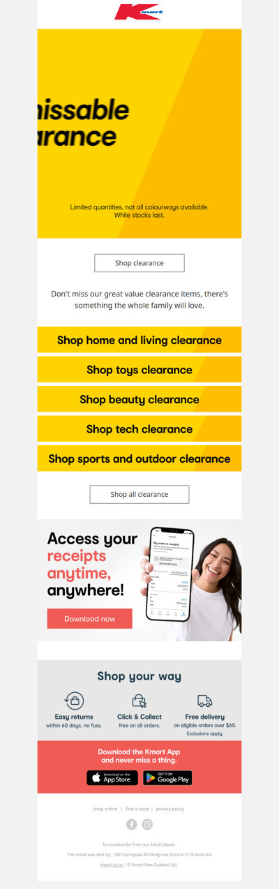 Quick! Unmissable clearance is on. 😍