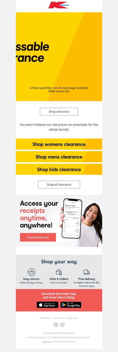 Run! Unmissable clothing clearance is on! 😍