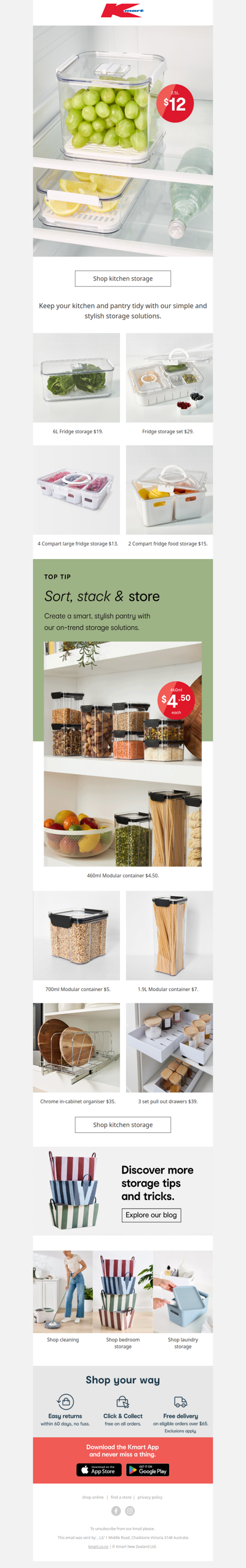 Fresh fridge & pantry storage 🥒