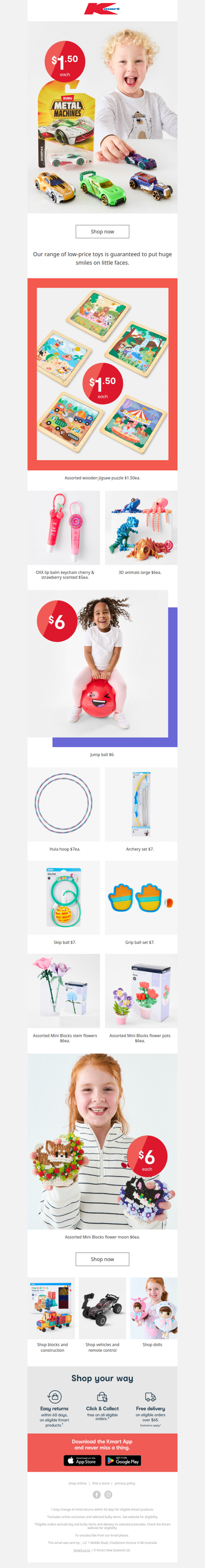 Top toys kids will love from $1.50 😍