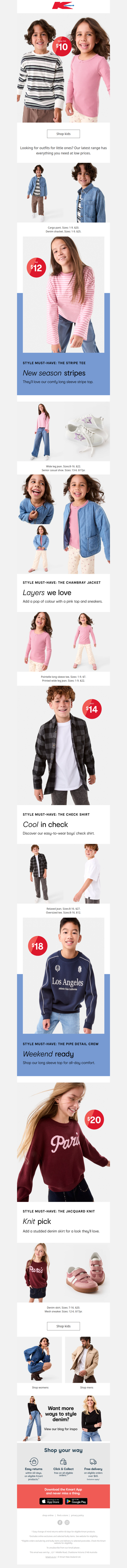 Fresh kids' looks @ low prices 👏