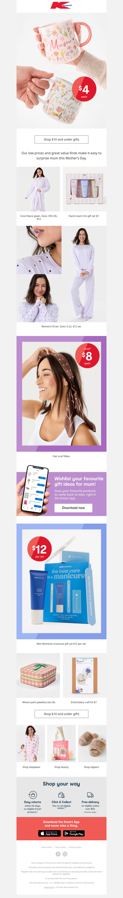 Gifts for mum from $4! 🤯