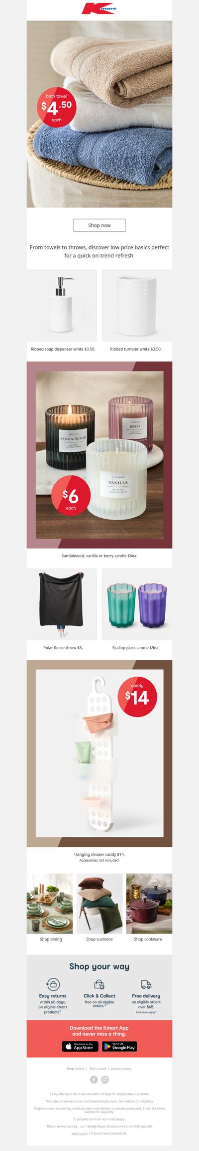 Bed & bath essentials from $4.50 🚿