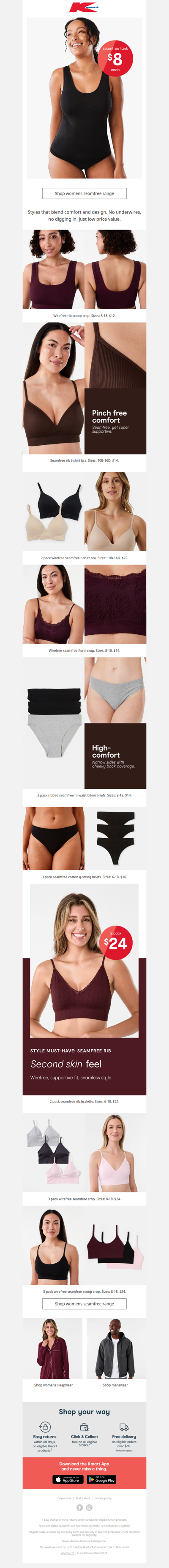 Comfy, but cute innerwear from $8 ✨