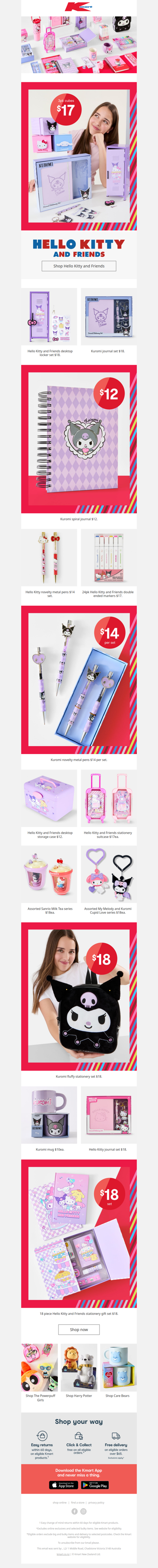 Cutest Hello Kitty and Friends stationery 🌈