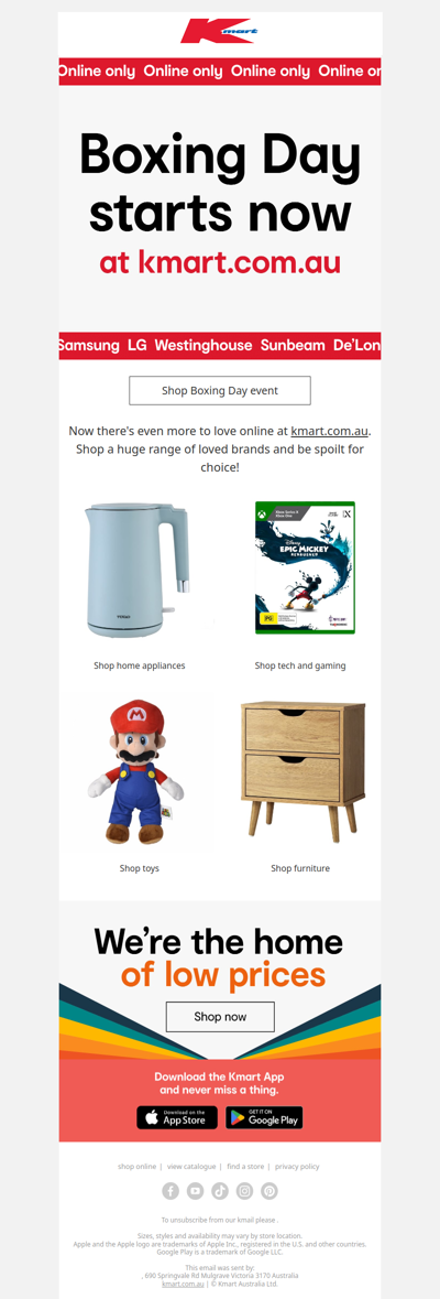 Boxing Day event on now 🏃‍♂️