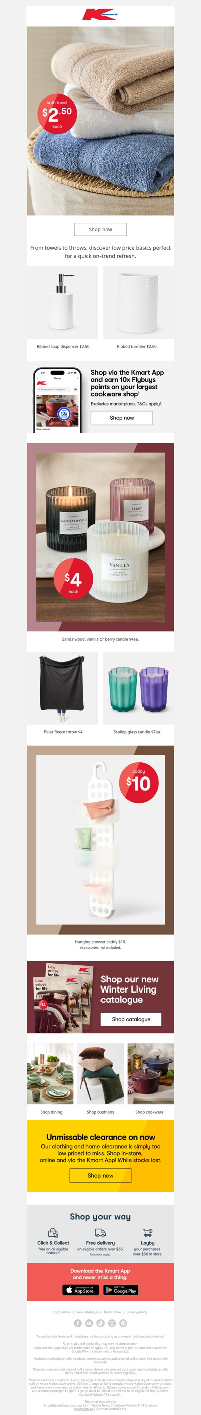 Bed & bath essentials from $2.50 🚿