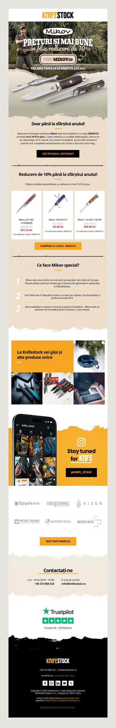 Ultima șansă: MIKOV – clasică cehă cu reducere de 10 %