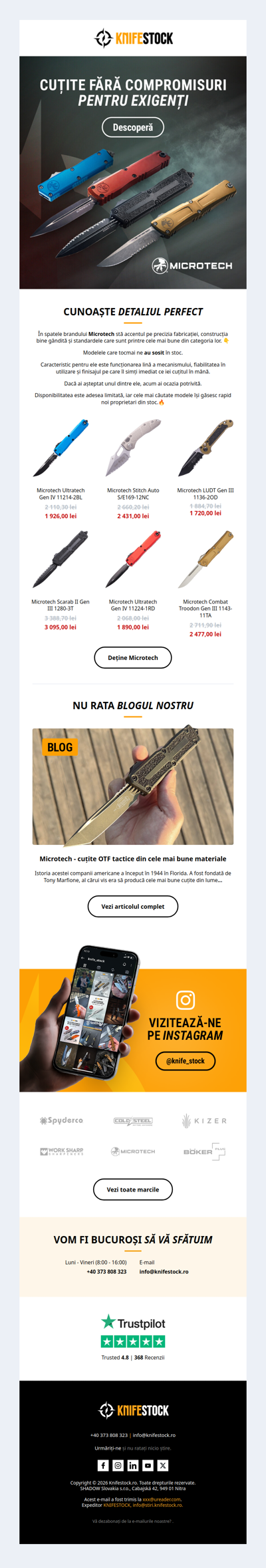 Am adăugat Microtech 🔥