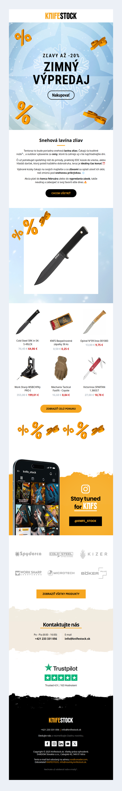 ❄️ Zimný výpredaj je tu! Ušetri až 50 %