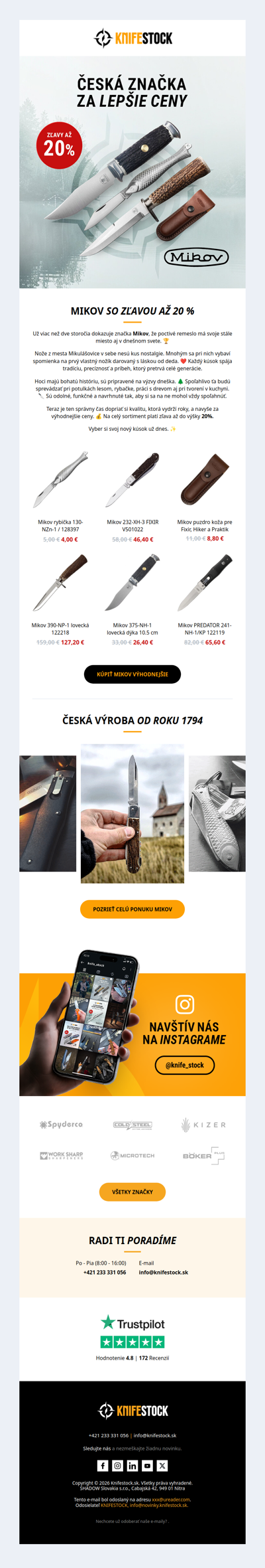 Mikov teraz so zľavou až 20 % 🔥