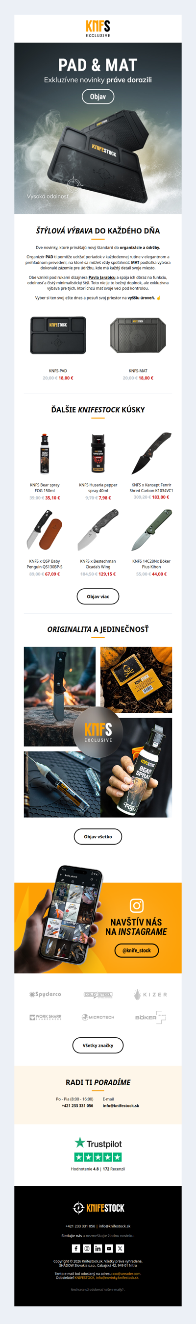 Exkluzívne Knifestock novinky práve dorazili! ✨
