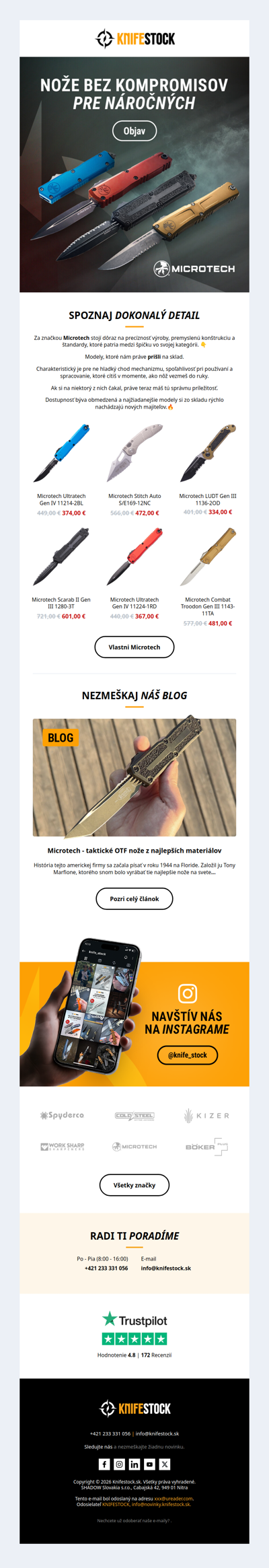 Doplnili sme Microtech 🔥