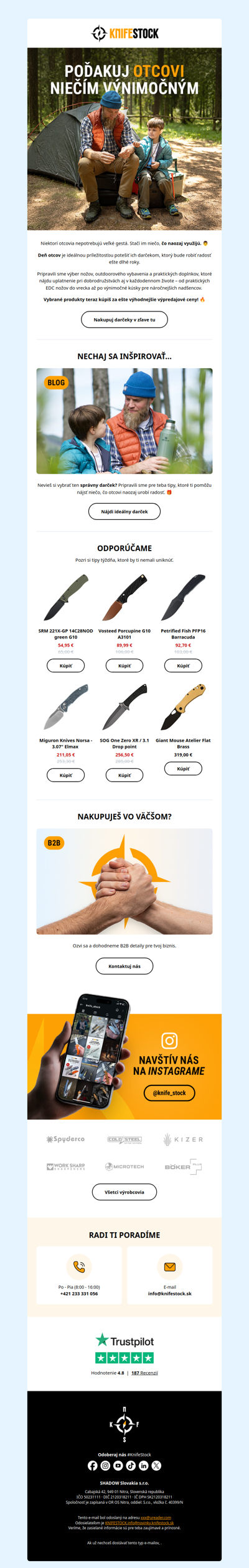 Tipy na darčeky ku Dňu otcov 🎁
