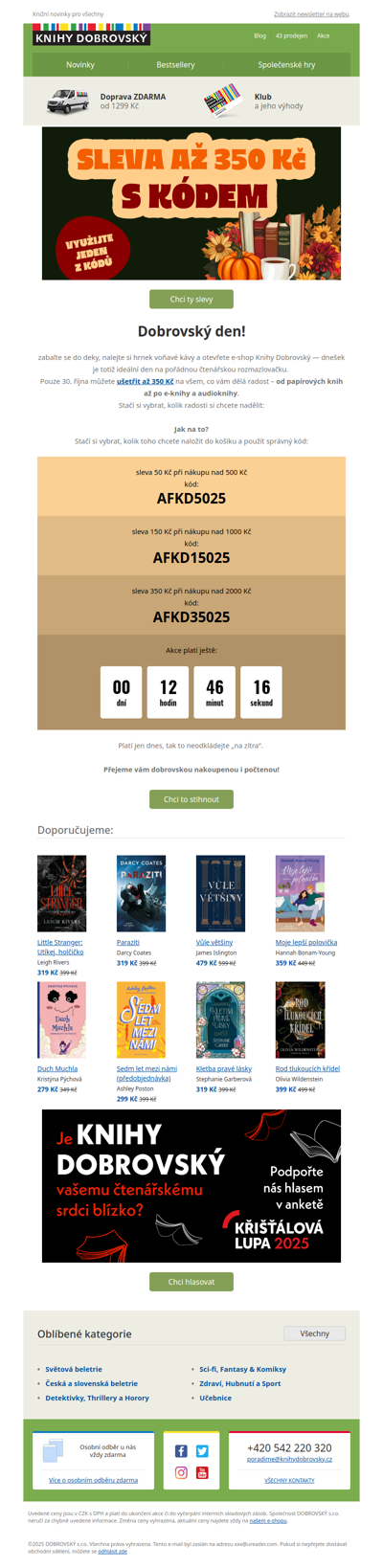 Jen dnes sleva až 350 Kč💃