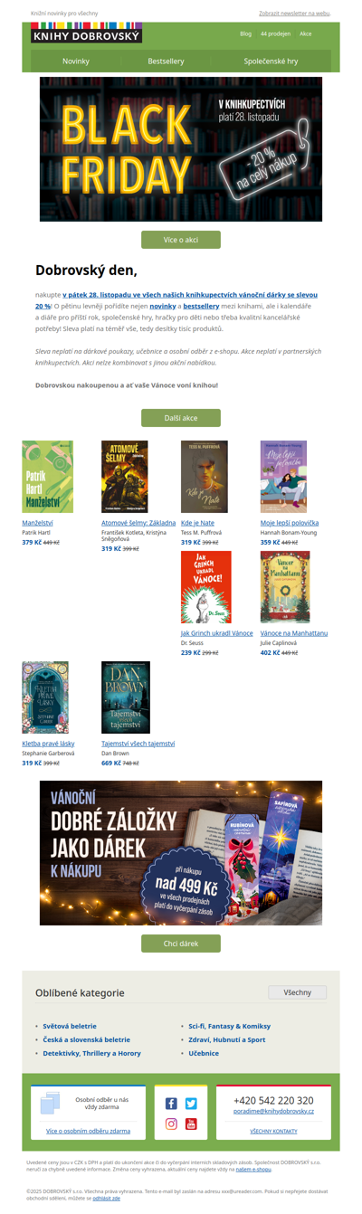 Sleva 20 % jen jeden jediný den 💣