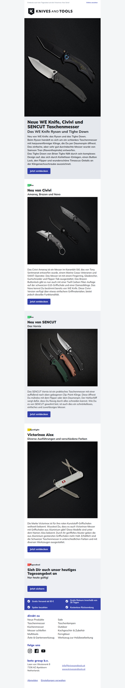Neue WE Knife, Civivi und SENCUT Taschenmesser