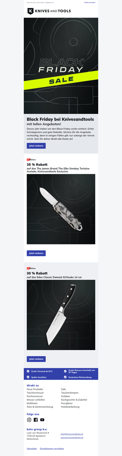 Black Friday bei Knivesandtools!