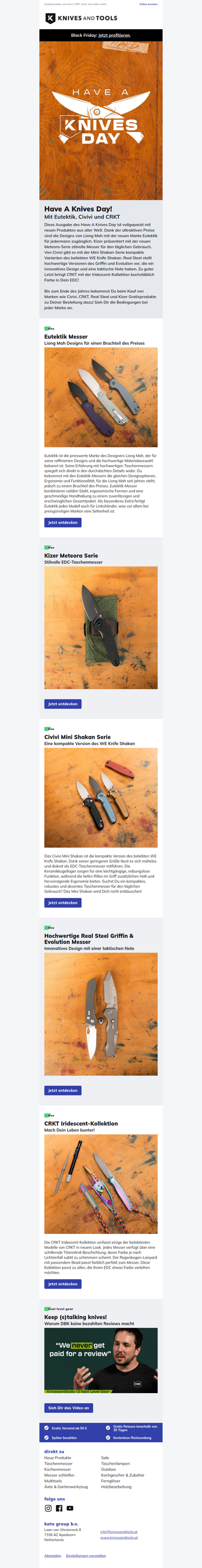 Have A Knives Day! Mit der neuen Marke Eutektik von Liong Mah