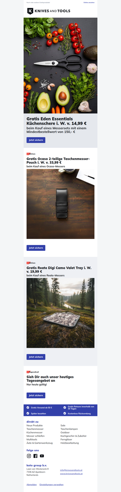 Gratis Eden Essentials Küchenschere i. W. v. 14,99 €