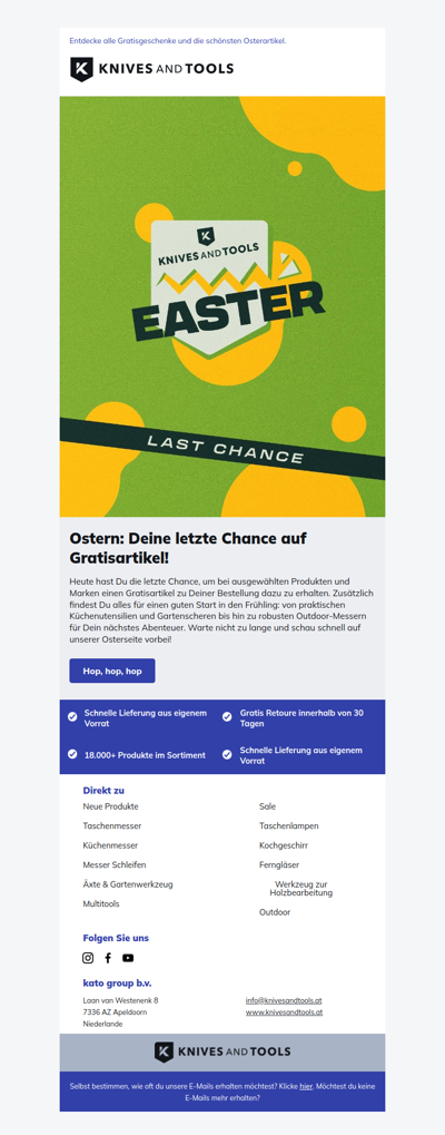 Deine letzte Chance, um Gratisartikel zu bekommen! Die Aktion ist nur noch heute gültig!
