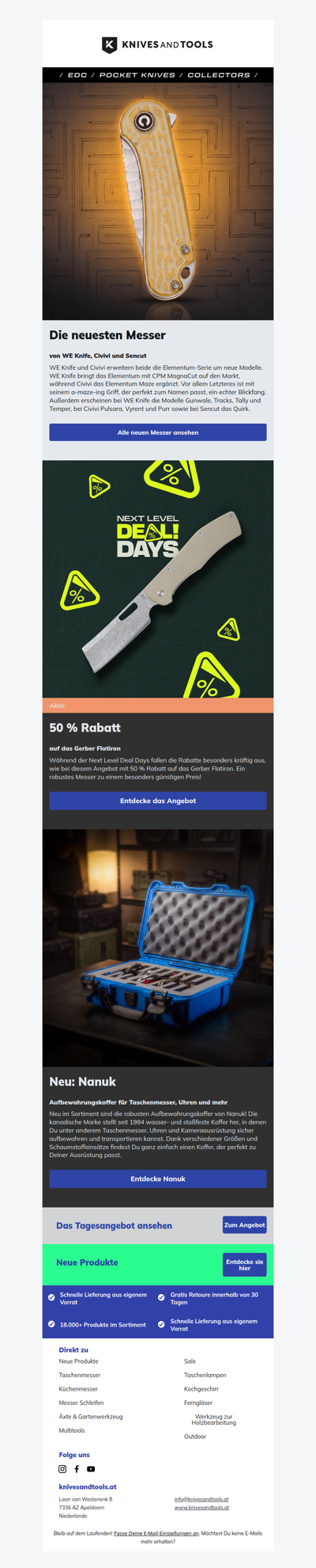 WE Knife und Civivi Elementum: neue Varianten!