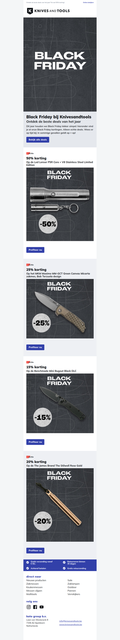 Black Friday bij Knivesandtools!