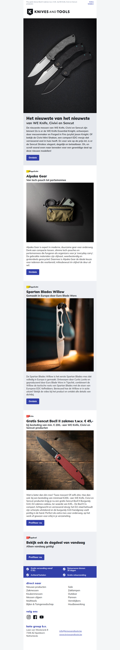 De nieuwste WE Knife, Civivi en Sencut-messen!