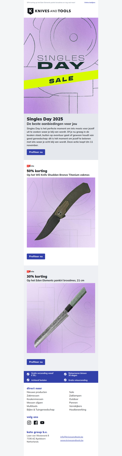 Singles Day: 50% op het WE Knife Shuddan Gray Titanium zakmes