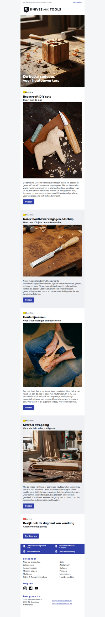 De beste cadeau's voor houtbewerkers!