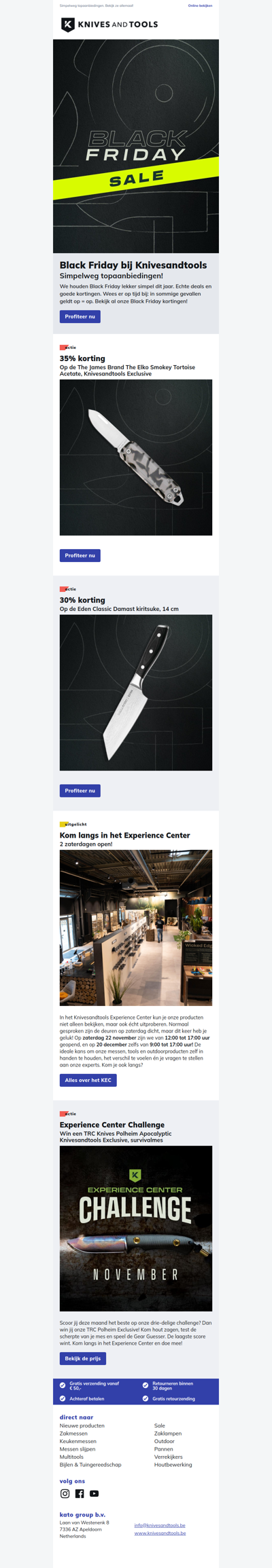 Black Friday bij Knivesandtools!