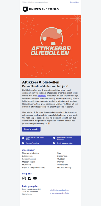 Aftikkers & oliebollen: de knallende afsluiter van het jaar!